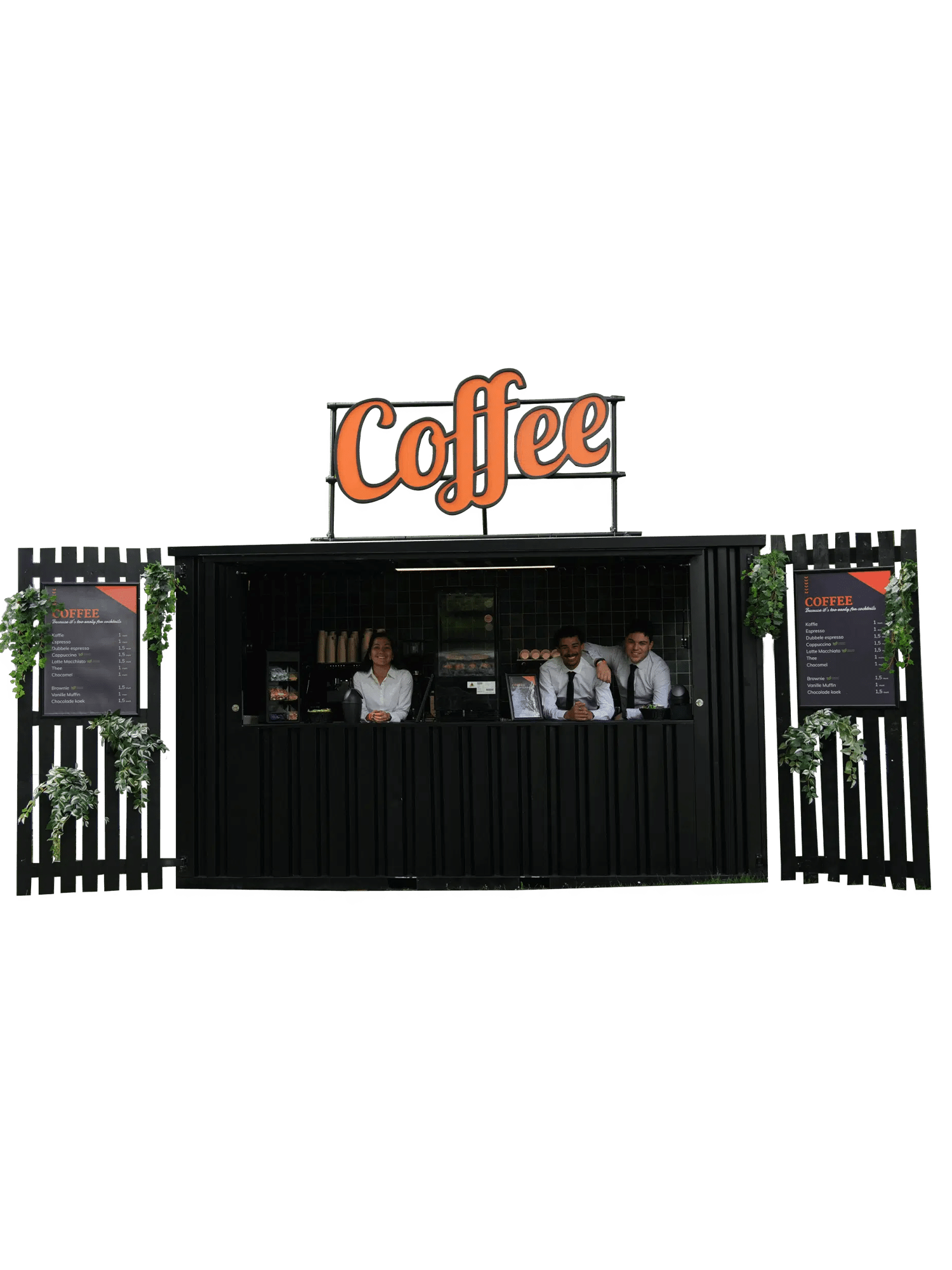 Koffie container voor op evenementen en festivals