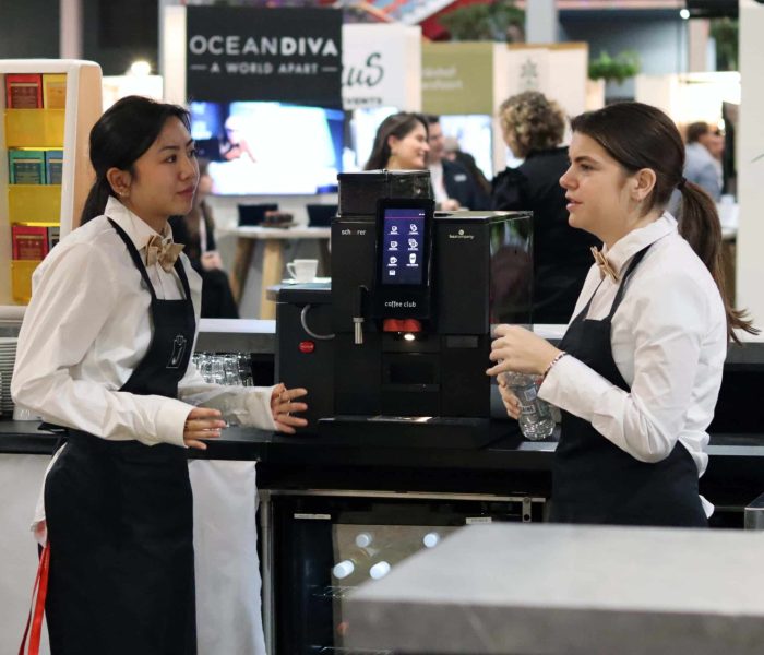 Koffiemachine huren op je beursstand | met of zonder koffie