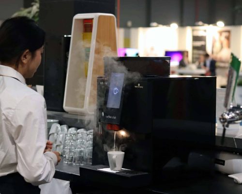 Beursstand koffiemachines te huur